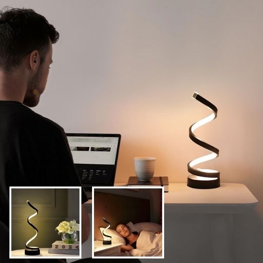 lampe de chevet sur table