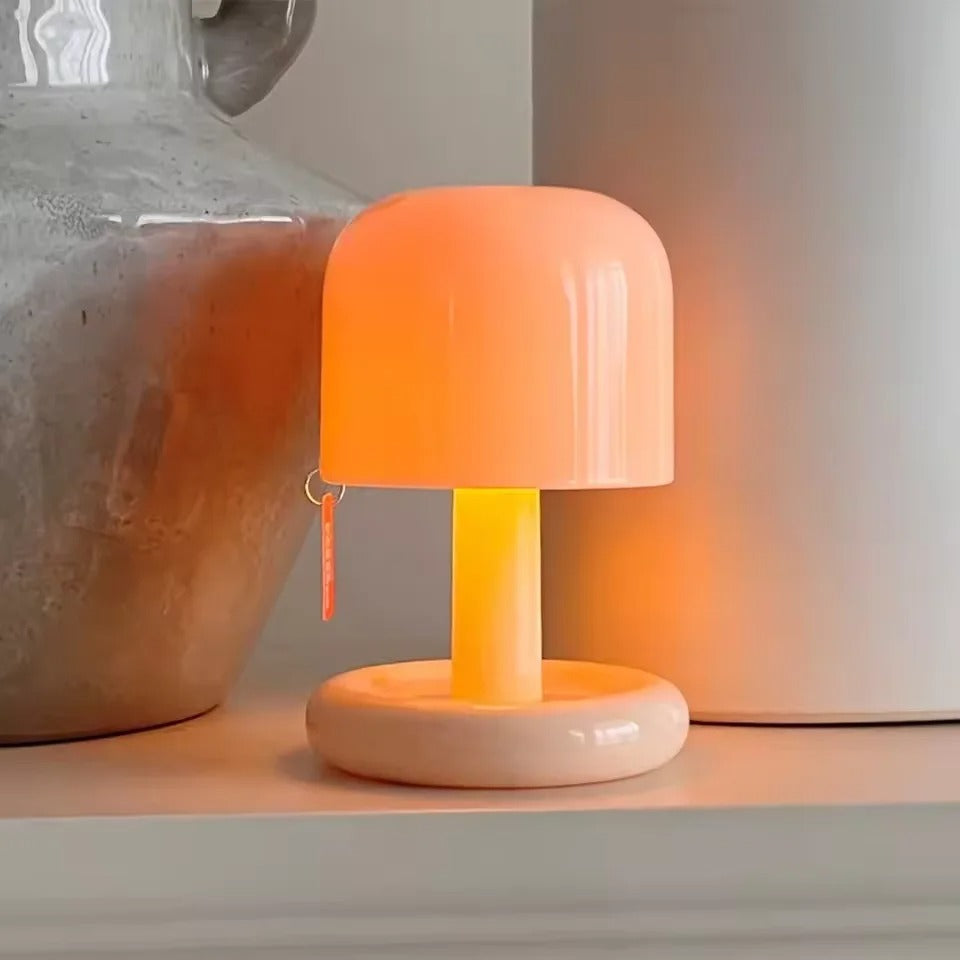 lampe sunset poser proche vase