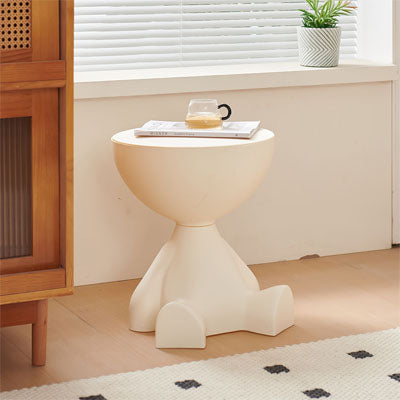 table dappoint blanc au coin