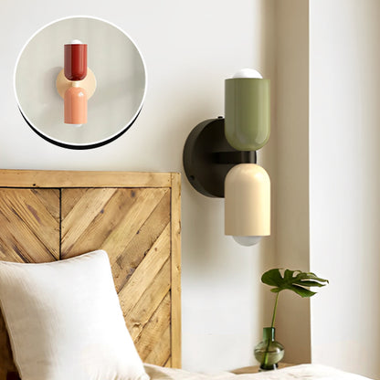applique murale salon rouge et beige