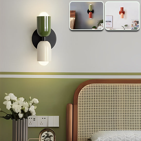 applique murale salon vert et blanc