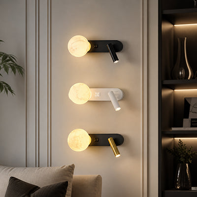appliques murale design noir blanc allumer