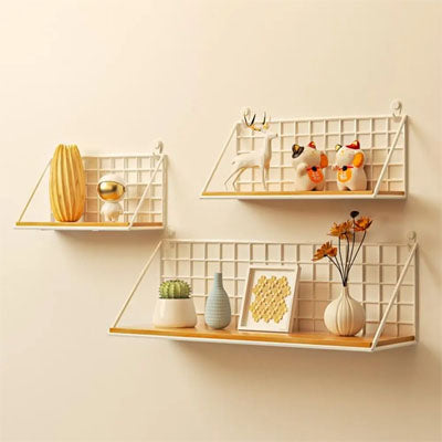 etagere murale bois blanc