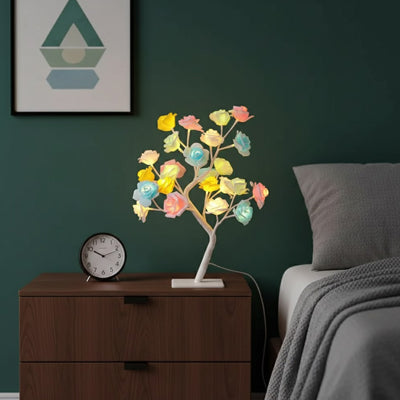 lampe à poser design multicolore