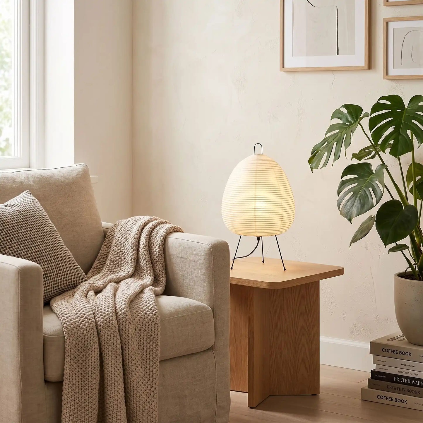 lampe à poser sur table au salon
