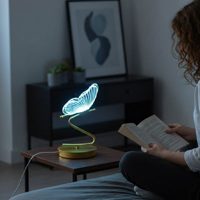 lampe a poser eclaire femme