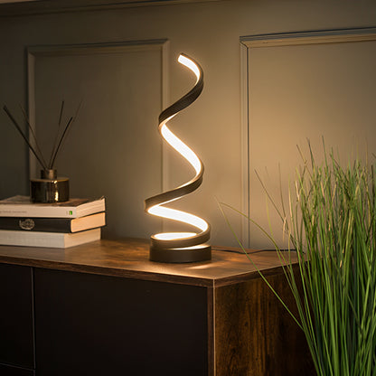 lampe de bureau leds noir allumer