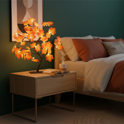 lampe de chevet sur la table
