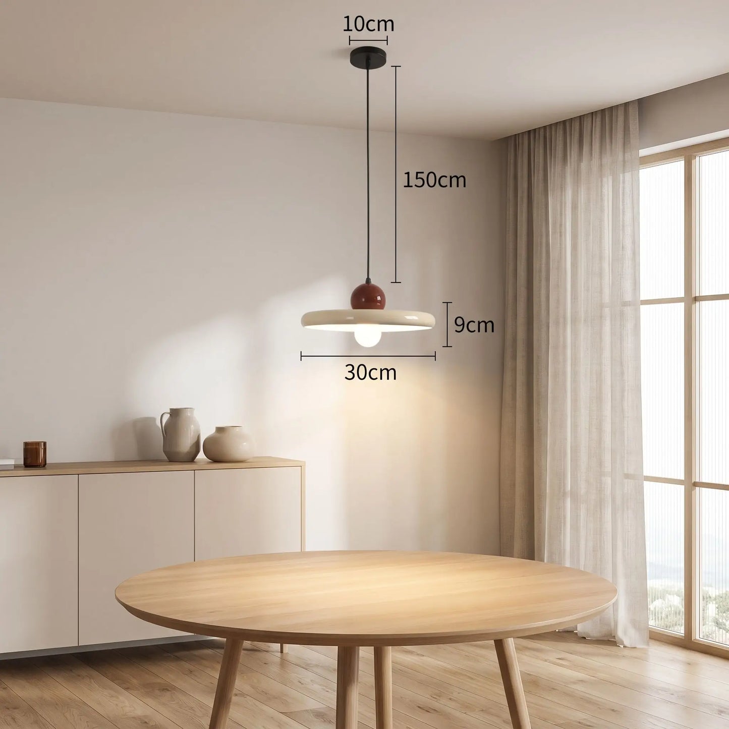 luminaire suspension au salon